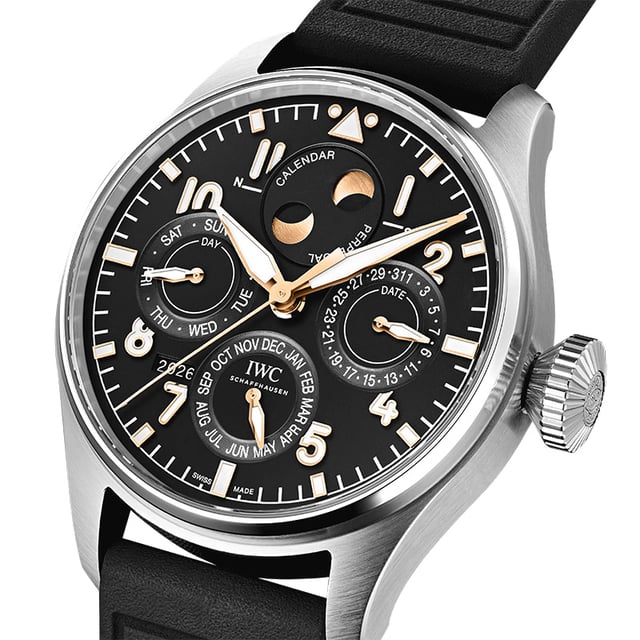 IWC Big Pilot’s Watch Perpetual Calendar ProSet 140 Years Mercedes-Benz: dial
