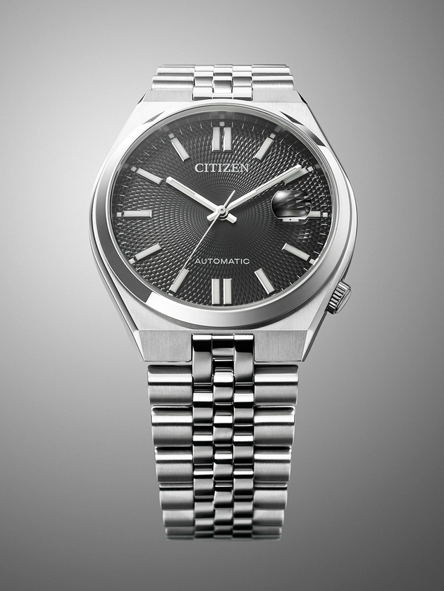 Citizen_TSUYOSA_60_Automatic_NK0020 soldier with black di