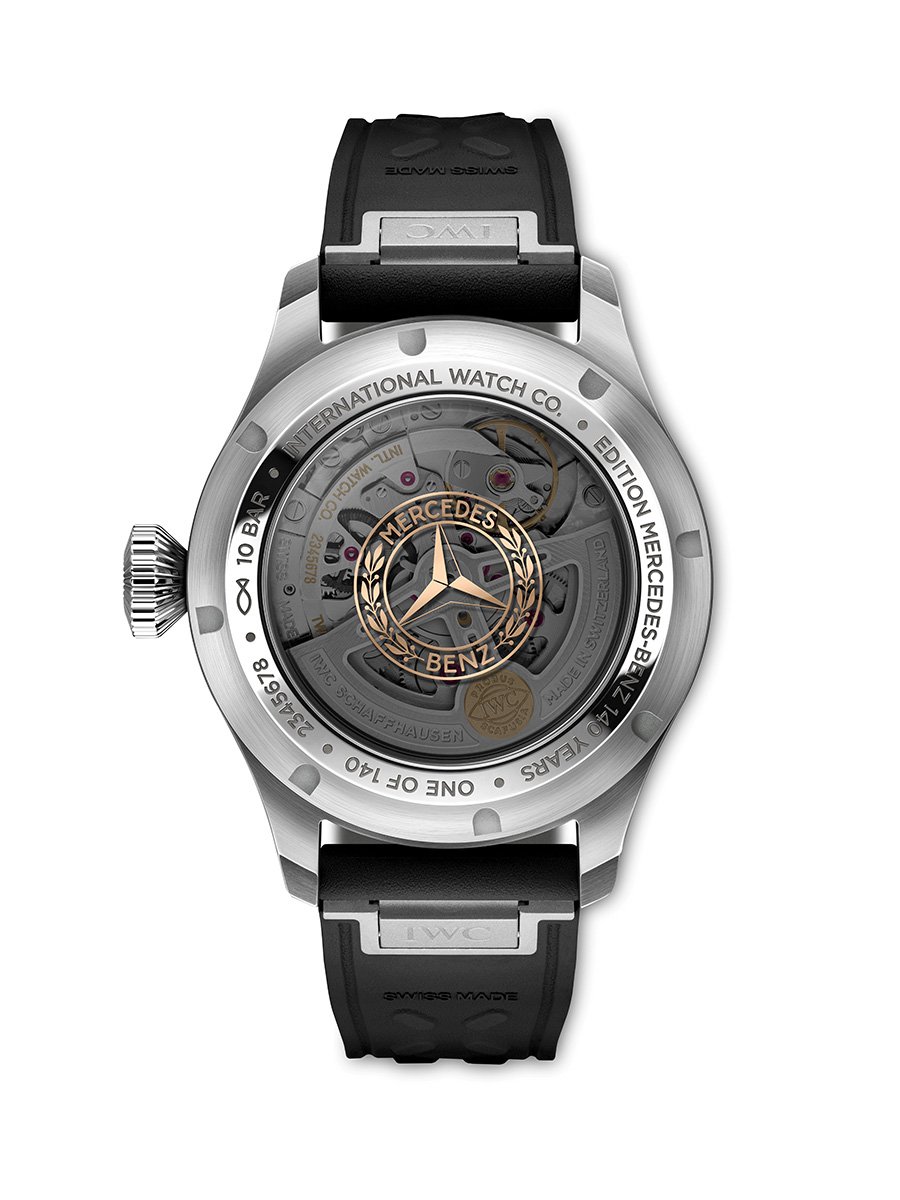 IWC Big Pilot’s Watch Perpetual Calendar ProSet 140 Years Mercedes-Benz: Case back