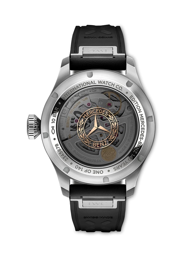 IWC Big Pilot’s Watch Perpetual Calendar ProSet 140 Years Mercedes-Benz: Case back