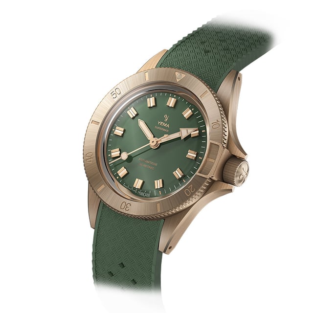 Yema Superman Bronze CMM.10: green, dial