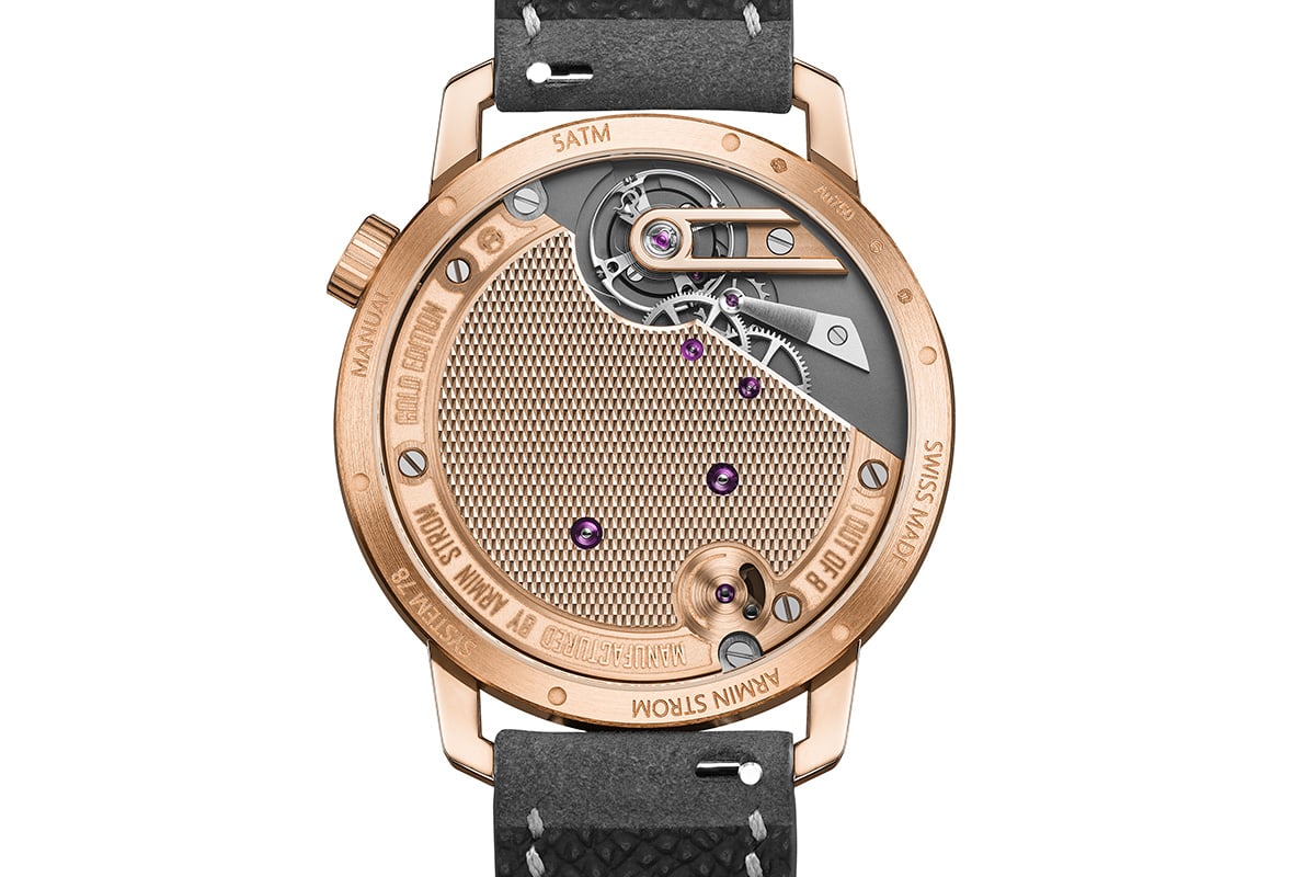 Armin Strom Tribute³ Au750: case back