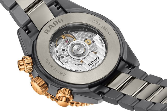 Rado Captain Cook High-Tech Ceramic Chronograph, Ref. R32195202: case back