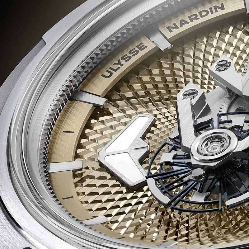 Ulysse Nardin Freak One Blue Guilloche: dial