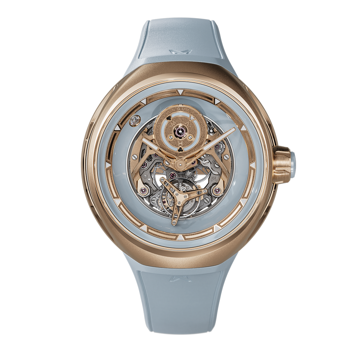 Vanguart Orb Blue Ceramic Rose Gold