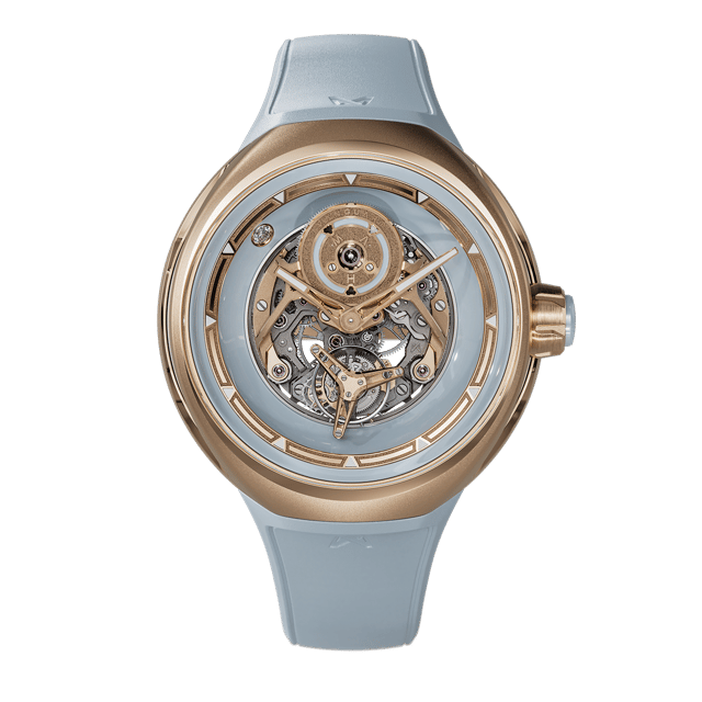 Vanguart Orb Blue Ceramic Rose Gold