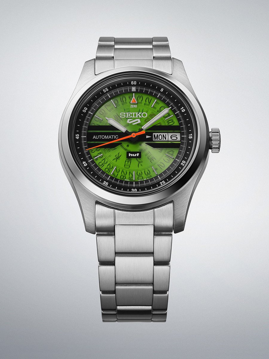 Seiko 5 Sports Field Series HUF Limited Edition SRPM09, front