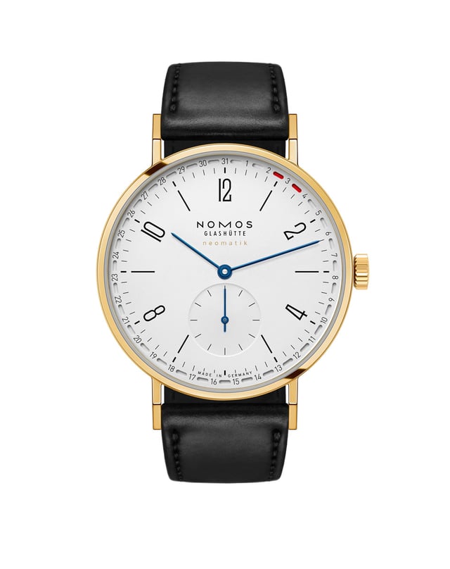 Nomos Glashütte Tangente neomatik Update 38, gold, front
