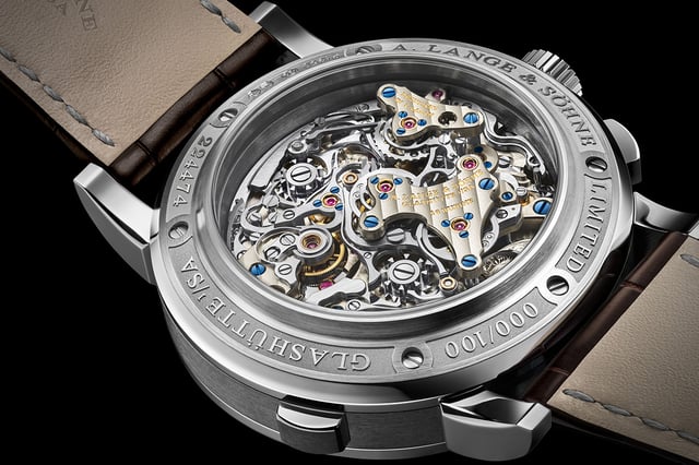 A. Lange & Söhne Triple Split: case back