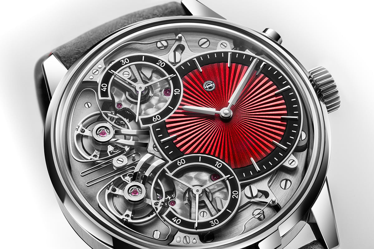 Armin Strom Mirrored Force Resonance Red: dial