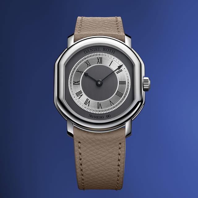  Daniel Roth Extra Plat Platinum, platinum watch, blue background