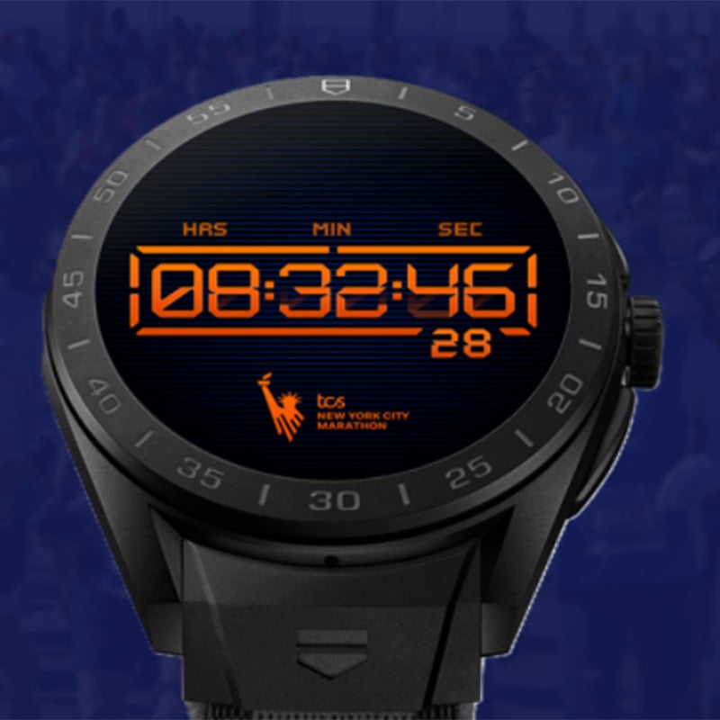 TAG Heuer Connected Calibre E5 Running Edition TIMEKEEPING X NYRR: Front