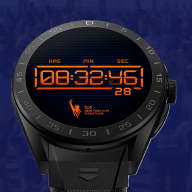 TAG Heuer Connected Calibre E5 Running Edition TIMEKEEPING X NYRR: Front