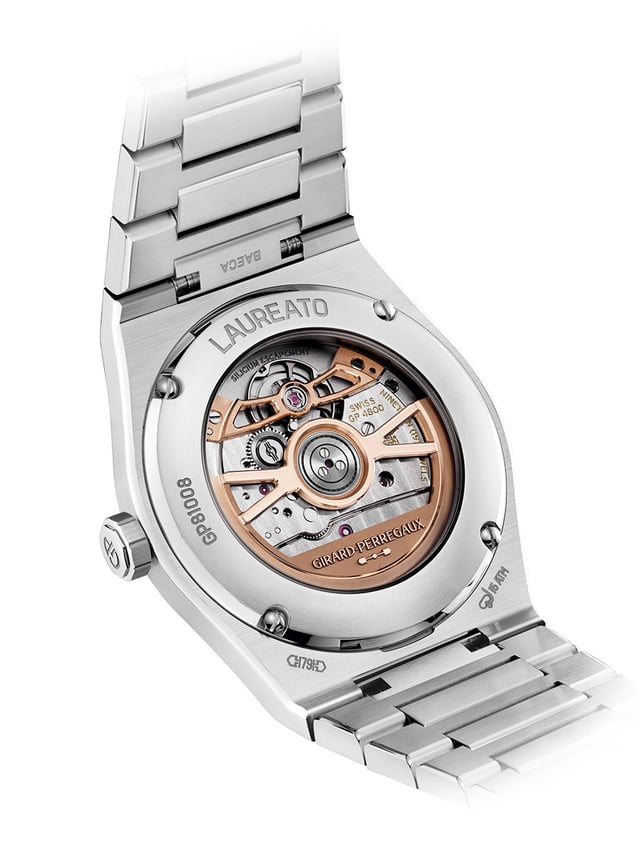 Girard-Perregaux Laureato Fifty Selfwinding 39mm and 36mm: Case back