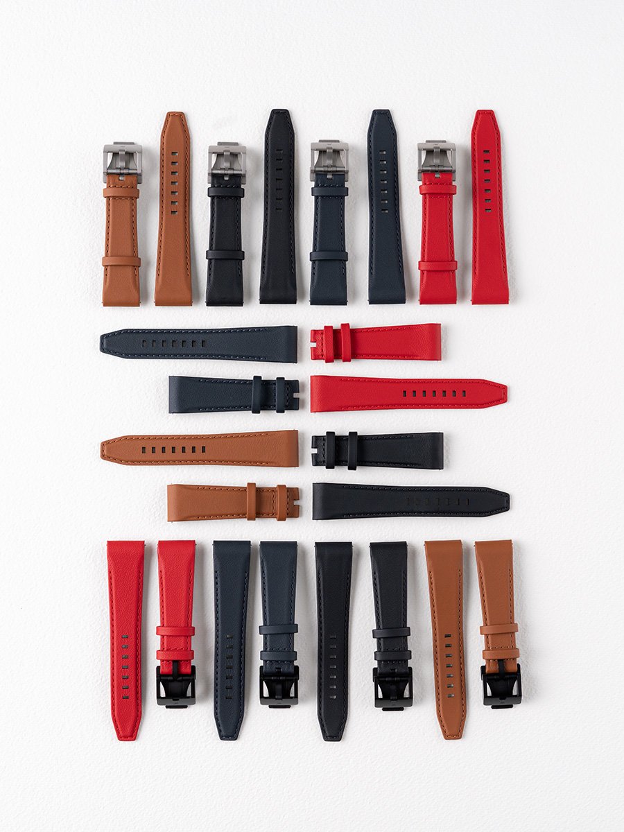 Porsche Design Chronograph 1 Leather Straps, four colors