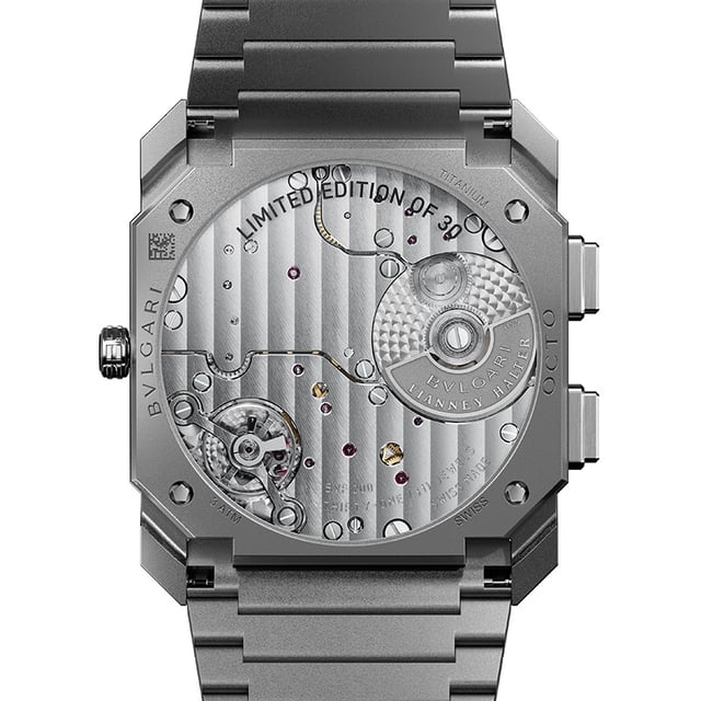 Bulgari Octo Finissimo Dual Time x Vianney Halter 104356: case back