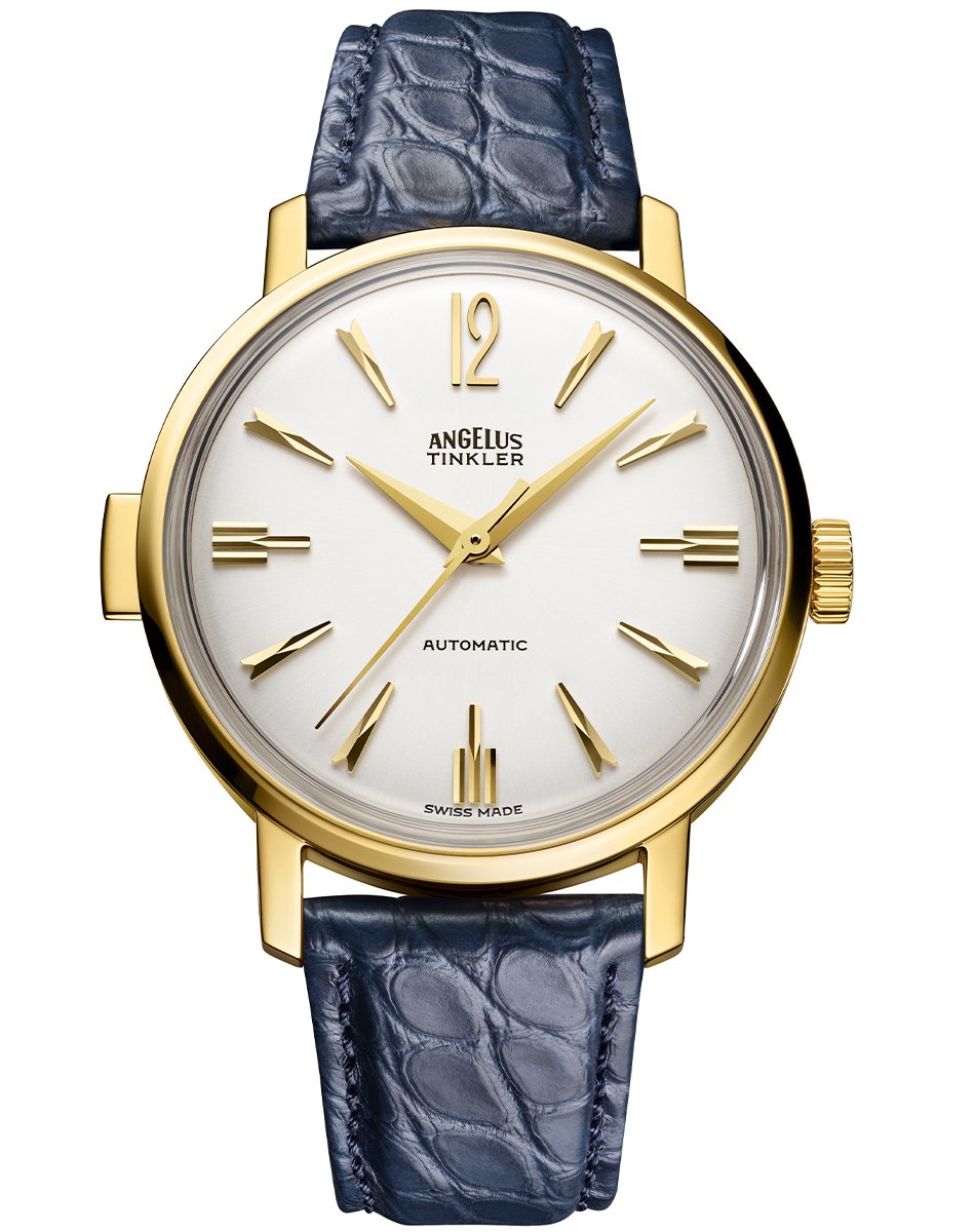 Angelus – Tinkler 1958, historically inspired special watch with automatic movement and light dial