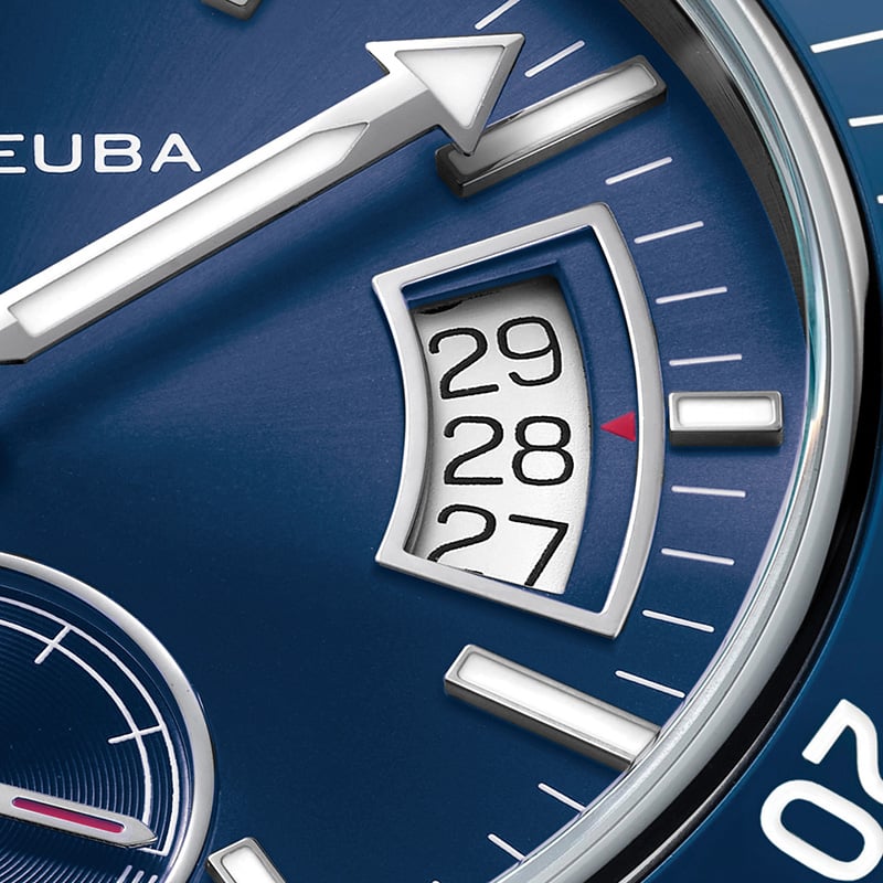 Favre Leuba Deep Raider Power Reserve, blue, date