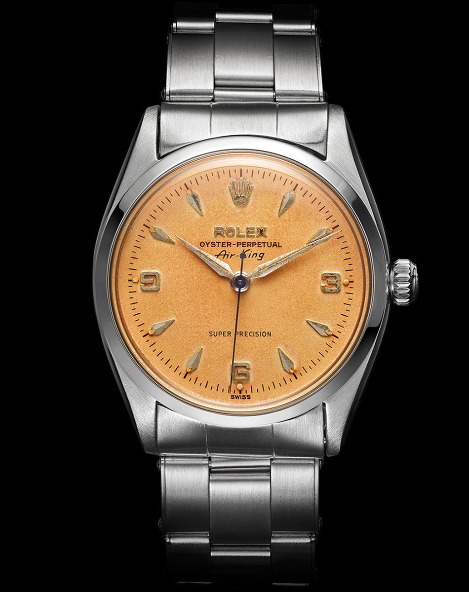 Rolex Air-King, vintage luxury watch with discolored dial