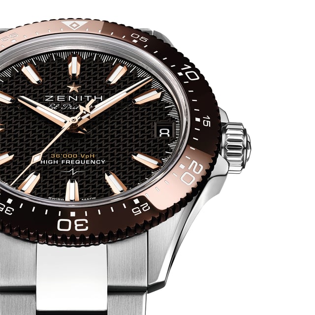 Zenith Chronomaster Solo Sport, close-up shot watch