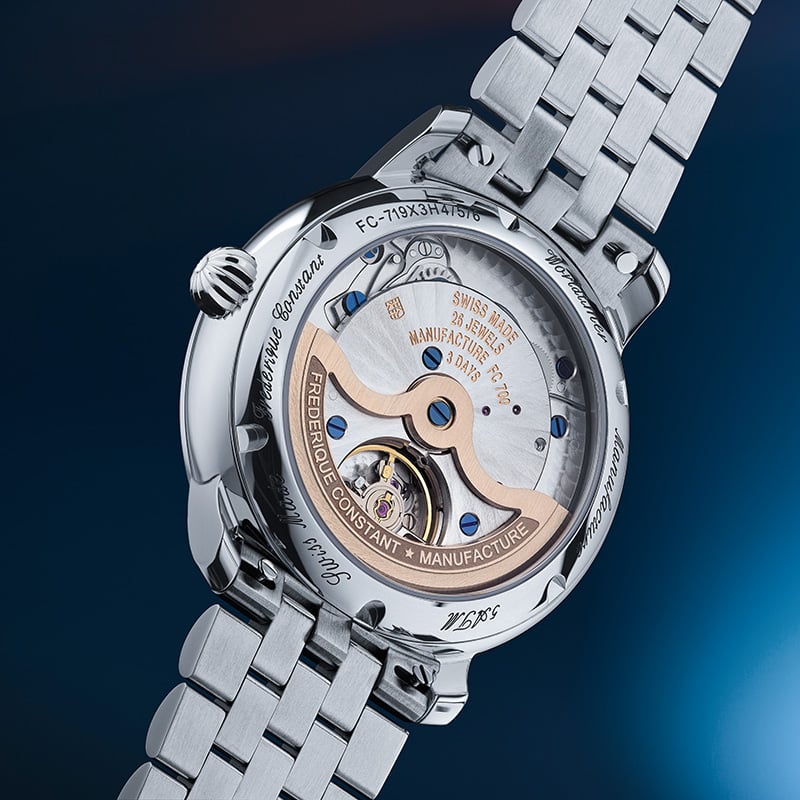 Frederique Constant Classic Worldtimer Manufacture, case back