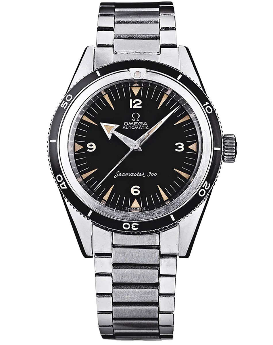 Vintage Omega Seamaster 300, stainless steel diving watch with automatic movement