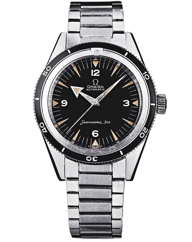 Vintage Omega Seamaster 300, stainless steel diving watch with automatic movement