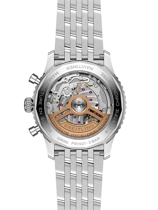 Breitling: Navitimer B19 Chronograph 43 Perpetual Calendar, Case Back