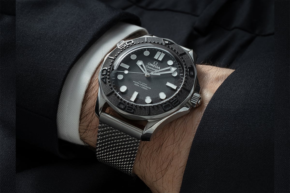 Omega Seamaster Diver 300M Spectre on the wrist