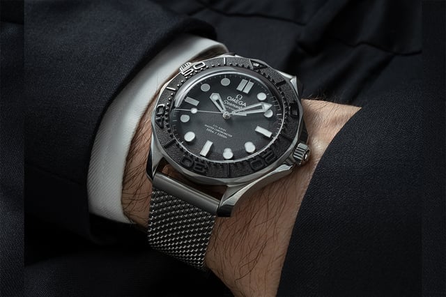 Omega Seamaster Diver 300M Spectre on the wrist
