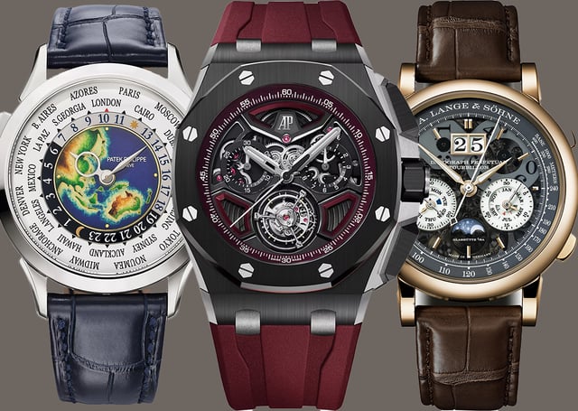Patek Philippe, Audemars Piguet, A. Lange & Söhne, luxury watch collection