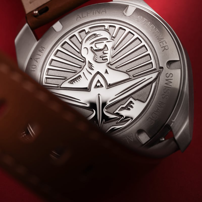 Alpina Startimer Pilot Automatic, case back