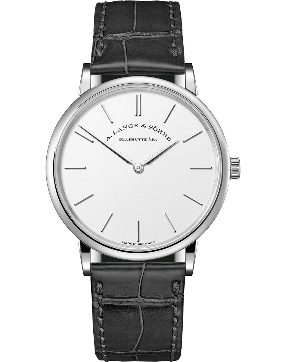 A. Lange & Söhne – Saxonia Thin, dress watch in white gold with manufacture manual-winding caliber