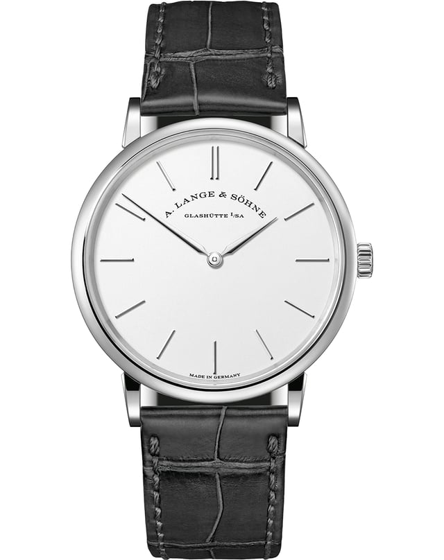 A. Lange & Söhne – Saxonia Thin, dress watch in white gold with manufacture manual-winding caliber
