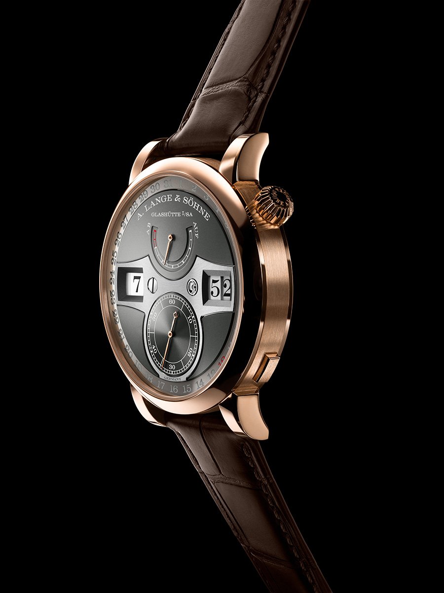 A. Lange & Soehne Zeitwerk Date profile side
