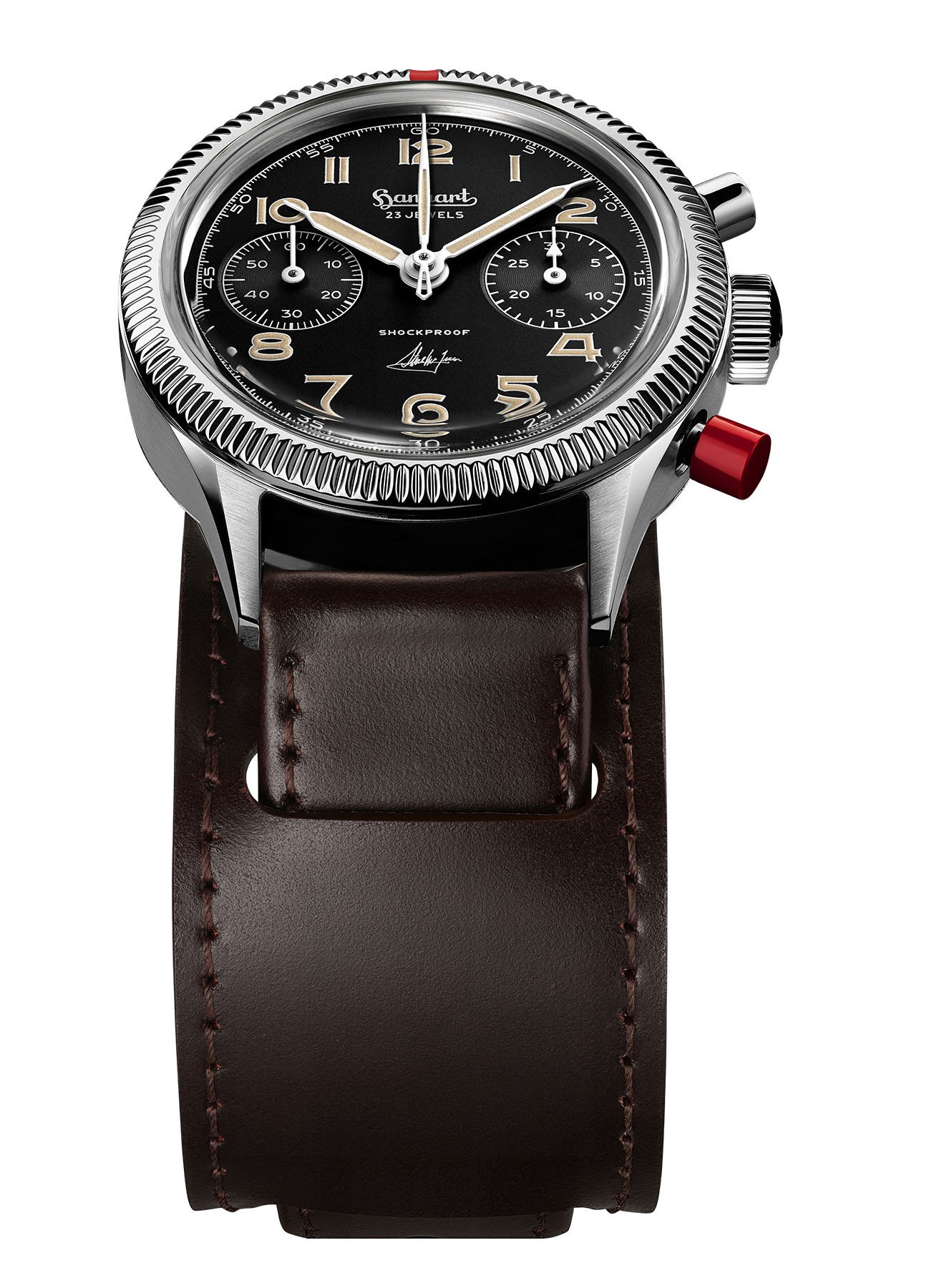 Hanhart 417 ES Steve McQueen Limited Edition No. 1: bezel