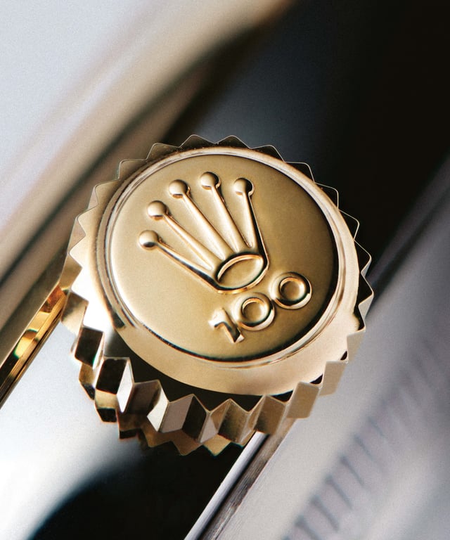 Commemorative 100 years Rolex crown
