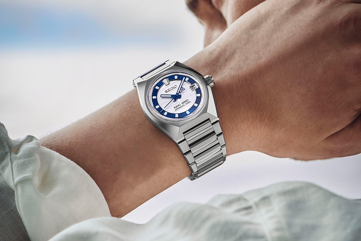 Seiko 145th Anniversary King Seiko VANAC Limited Edition HKF004J1, wrist