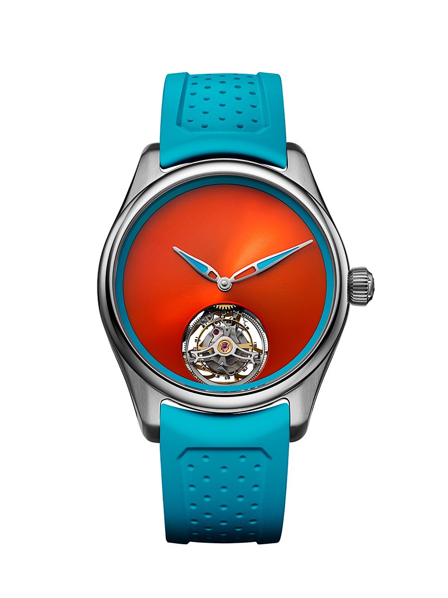 H_Moser_Pioneer_Tourbillon_Spiced_Aqua_Soldat white background