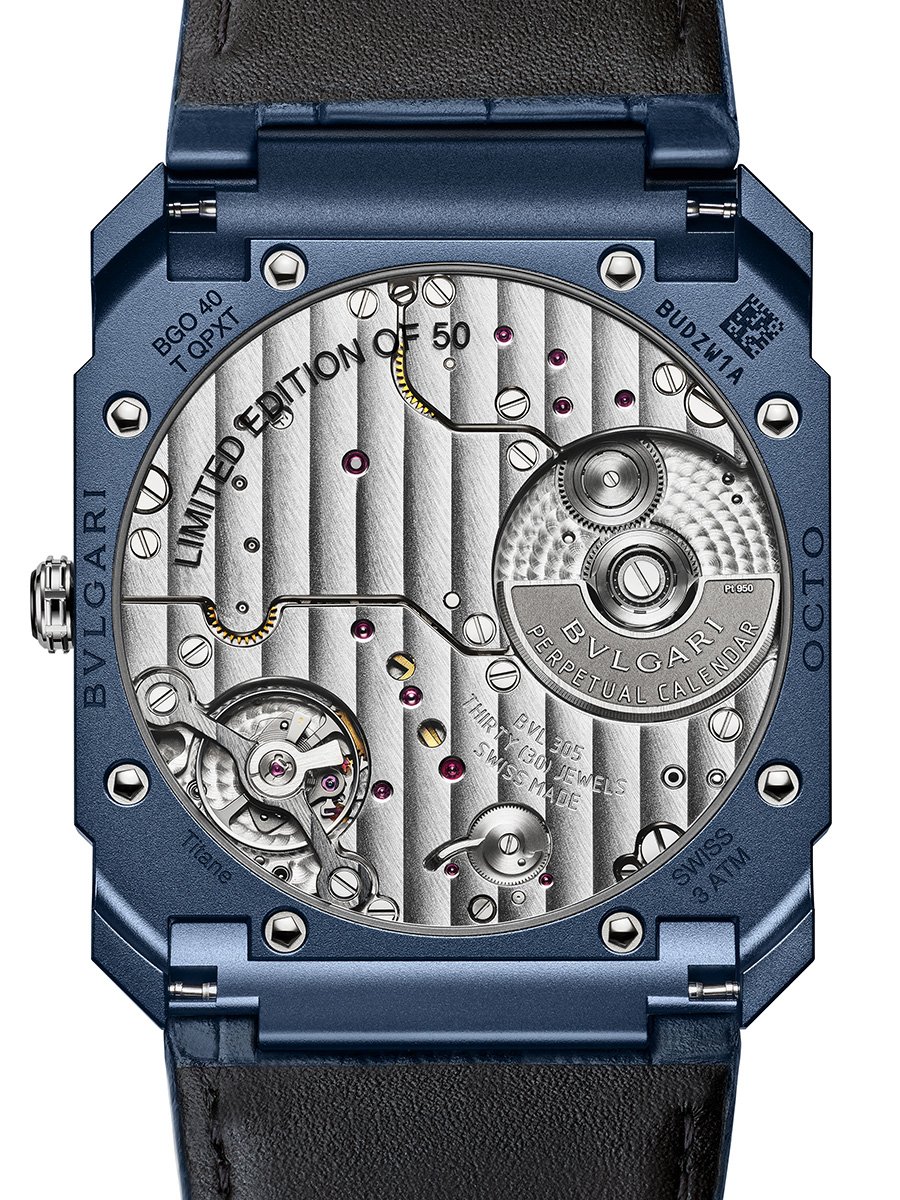 Bulgari Octo Finissimo Perpetual Calendar: Caseback