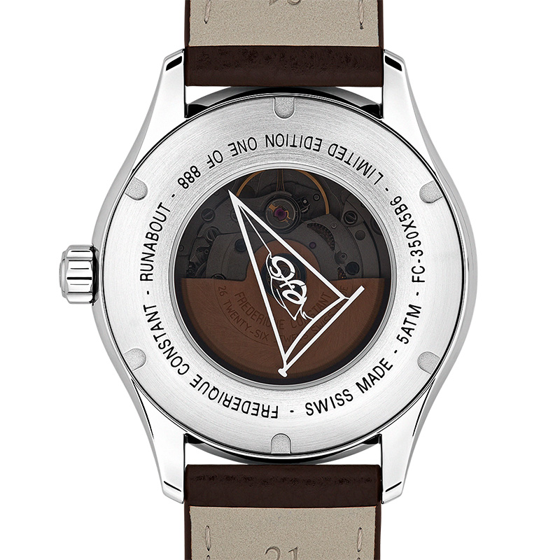 Frederique Constant Classics Runabout Automatic GMT, ref. FC-350RBR5B6: case back