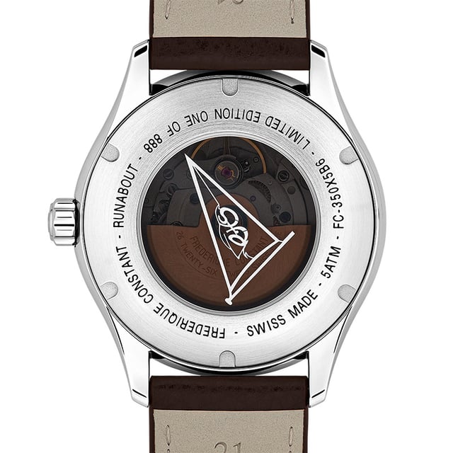 Frederique Constant Classics Runabout Automatic GMT, ref. FC-350RBR5B6: case back