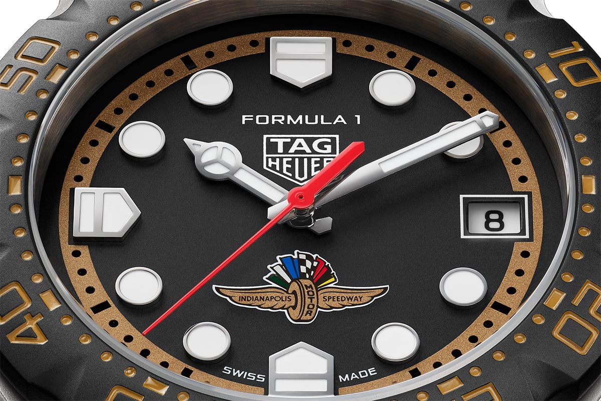 TAG Heuer: Formula 1 Solargraph x Indy 500, dial