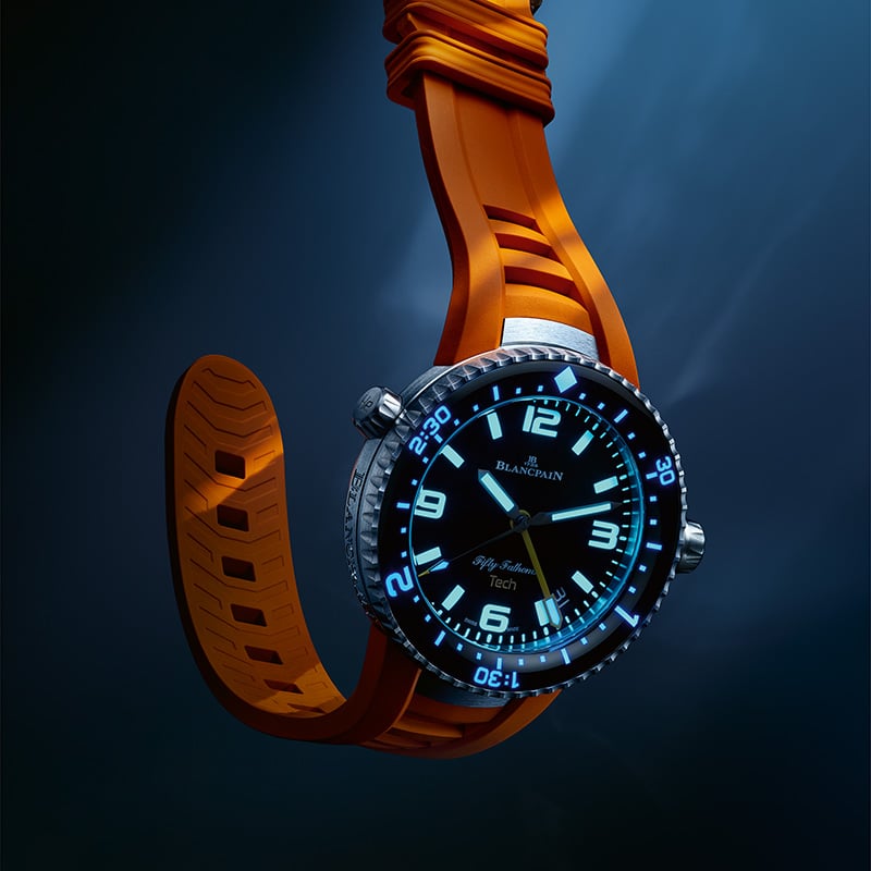 Blancpain Fifty Fathoms Tech, Ref. 5019A-12B30-94A, night view