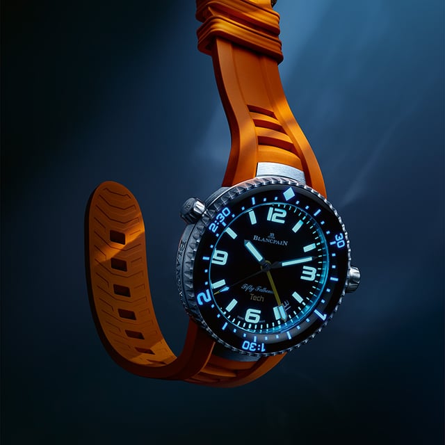 Blancpain Fifty Fathoms Tech, Ref. 5019A-12B30-94A, night view