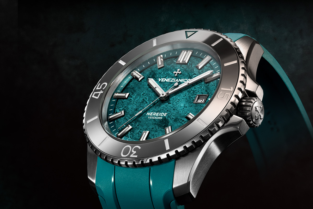Venezianico Nereide Verdigris: dial