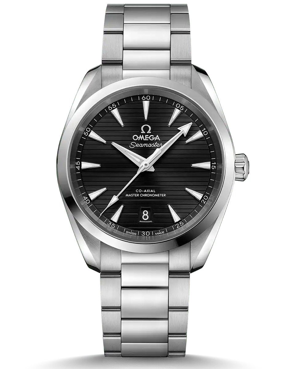 Omega Aquaterra, sporty-elegant stainless steel watch with automatic movement
