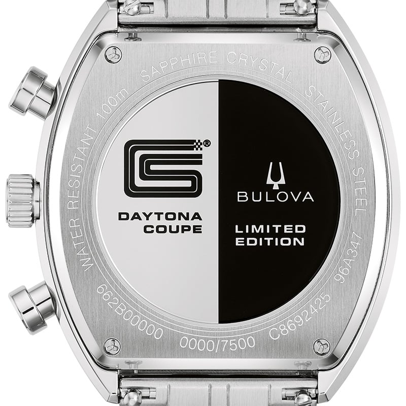 Bulova Shelby Racer Chronograph: Case back