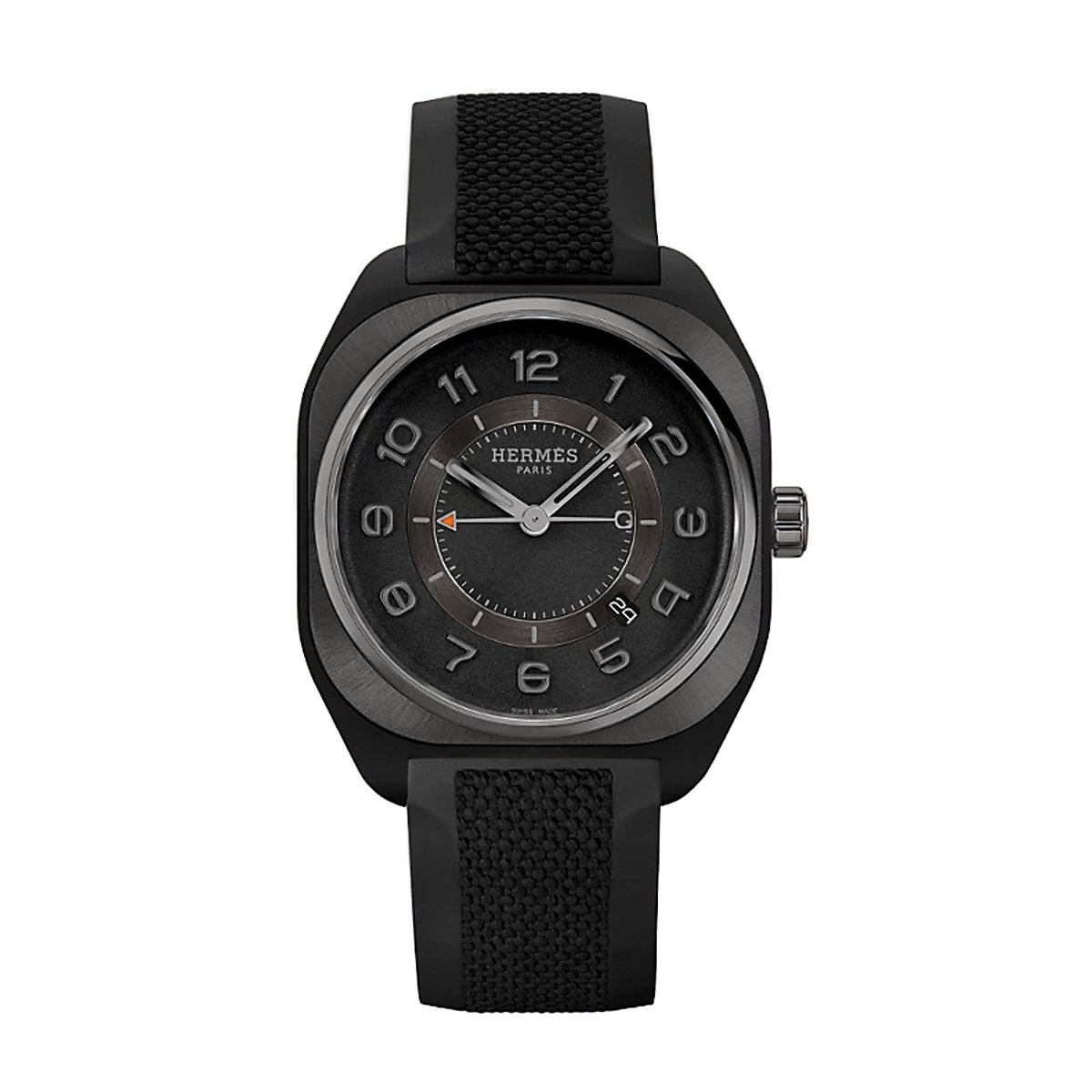 Hermès H08, Reference W057303WW00, black watch, $9,900