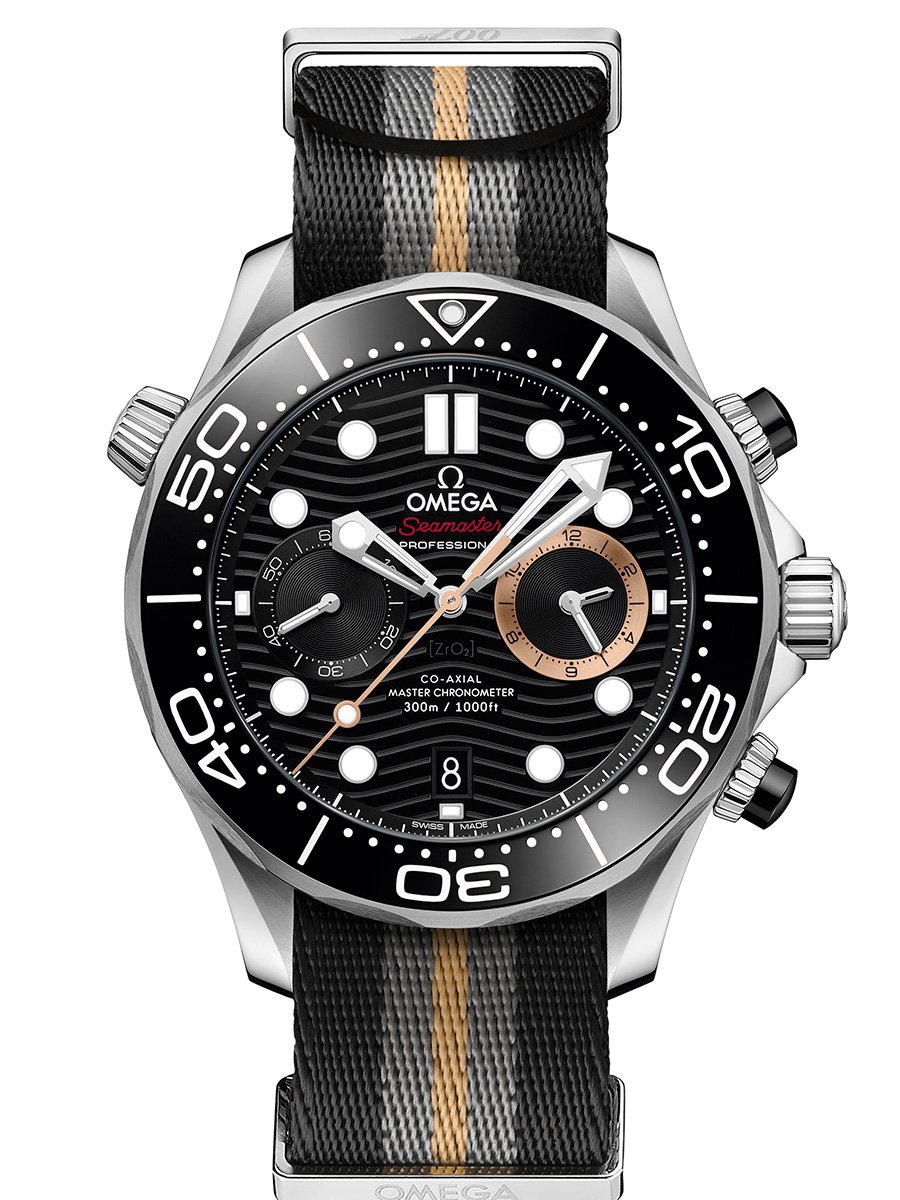 Omega Seamaster Diver 300M Chronograph 007 First Sight 210.32.44.51.01.002, front